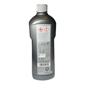 Mercedes-Benz concentrate being poured into washer reservoir showing easy application benefit