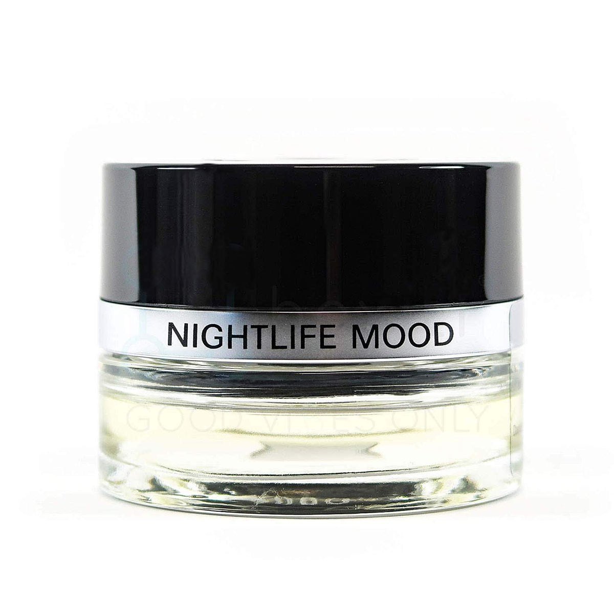 Mercedes Benz Nightlife Mood label close-up highlighting scent family and part number