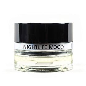 Mercedes Benz Nightlife Mood label close-up highlighting scent family and part number