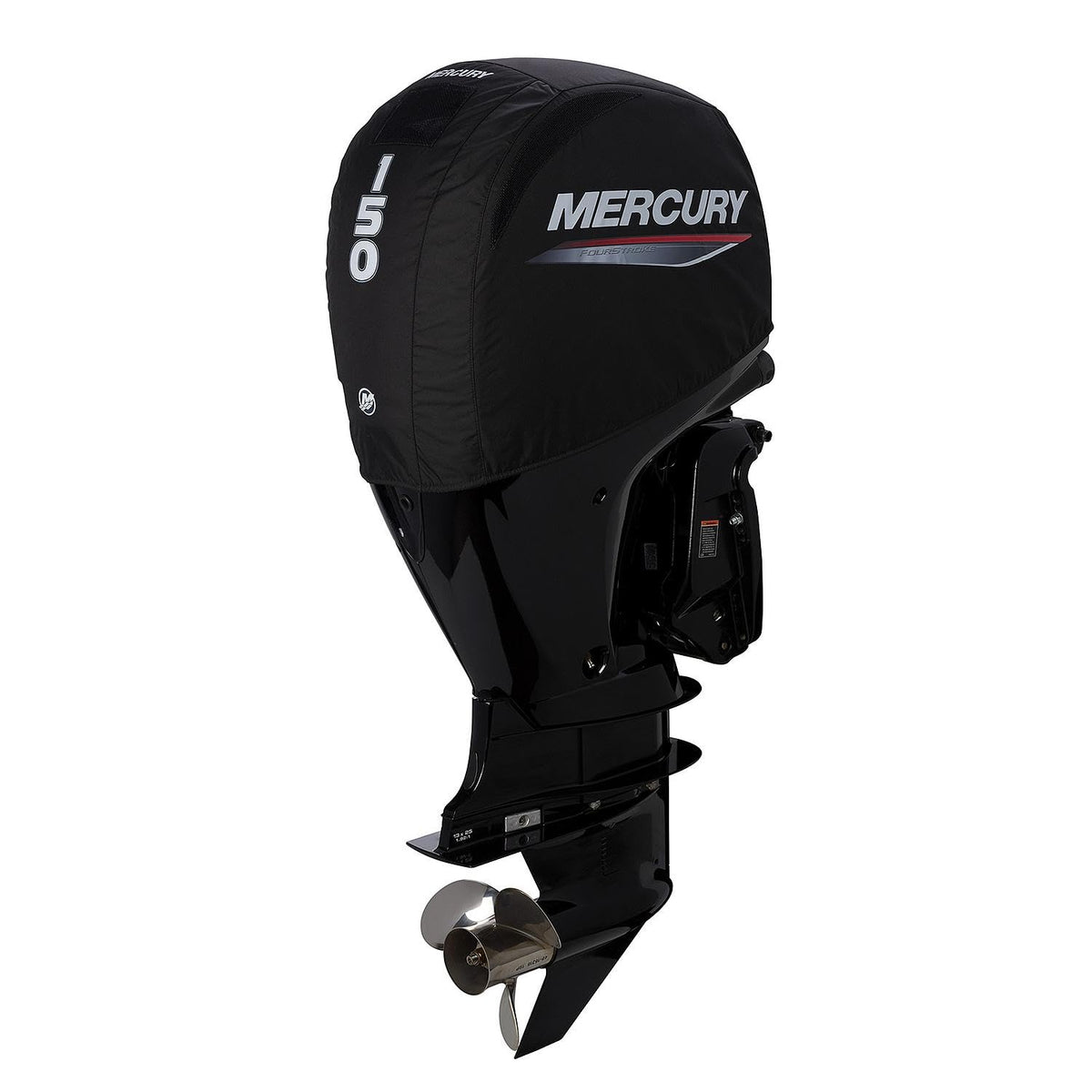 MERCURY front view of 150hp cover showing full protection and neat fit