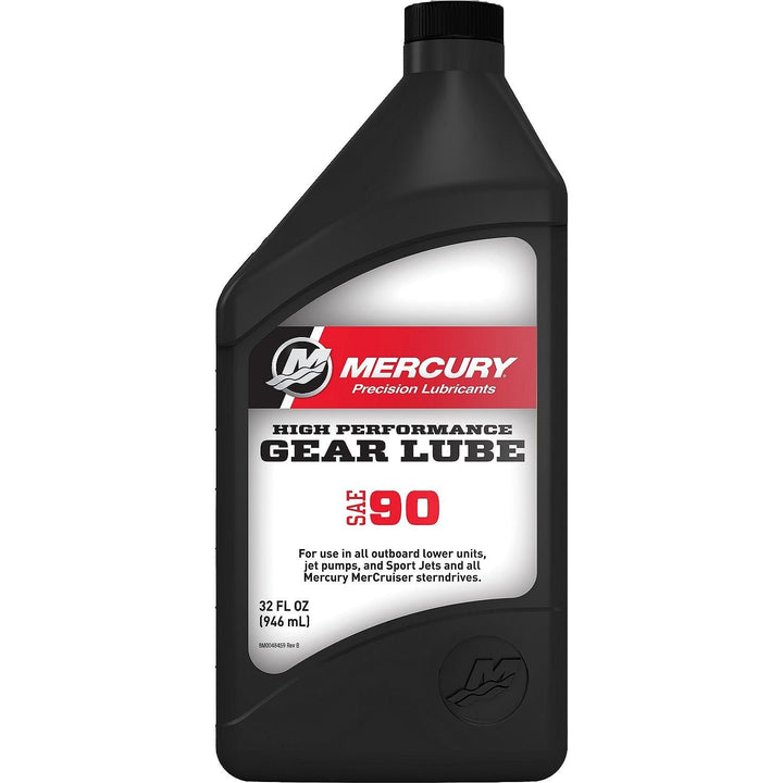 MERCURY front label of quart bottle showing product identity and easy recognition