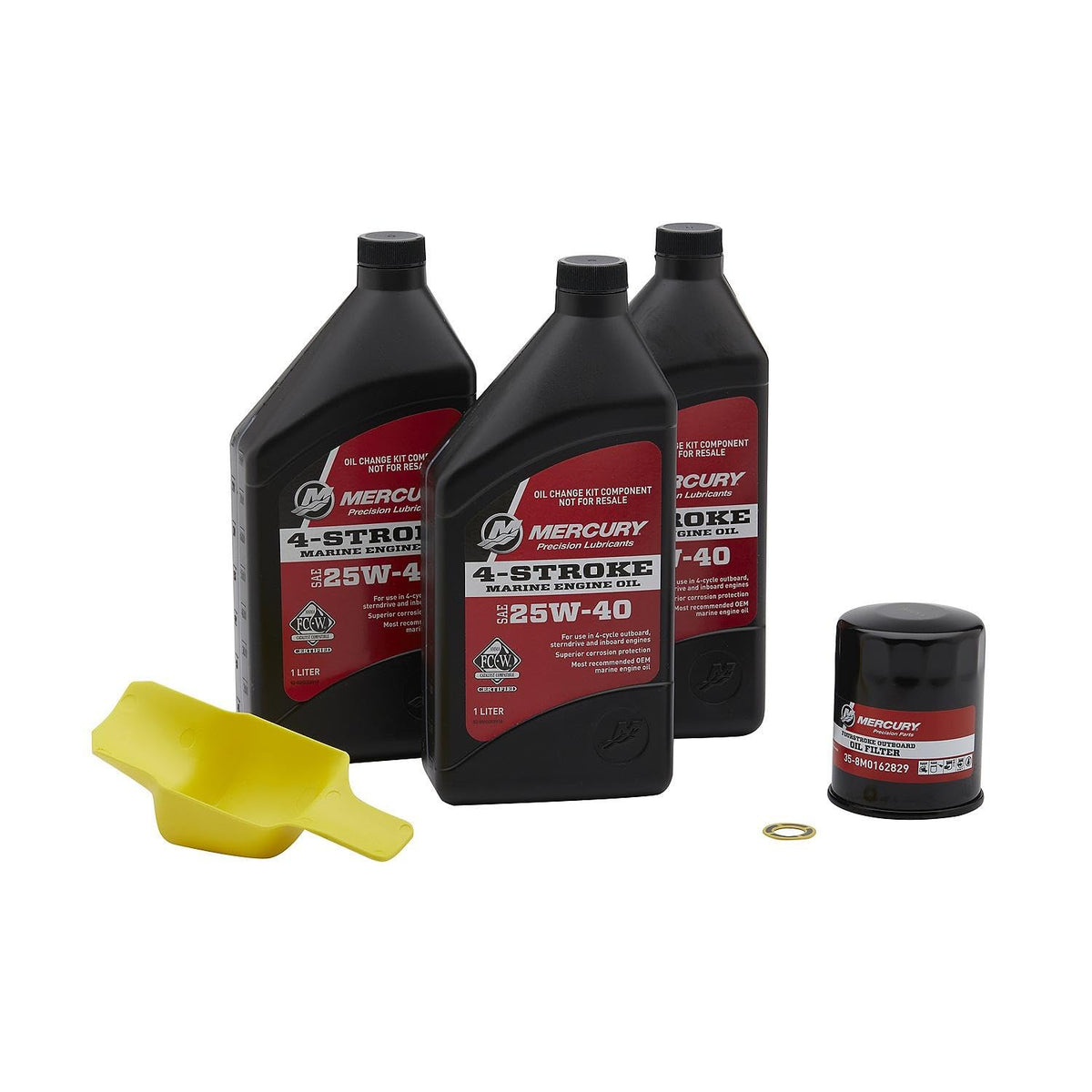 MERCURY front packaging of 8M0081916 kit showing complete service set and convenience