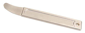 METAL MAGERY front view of wedge pry bar showing full shape and rugged design benefit