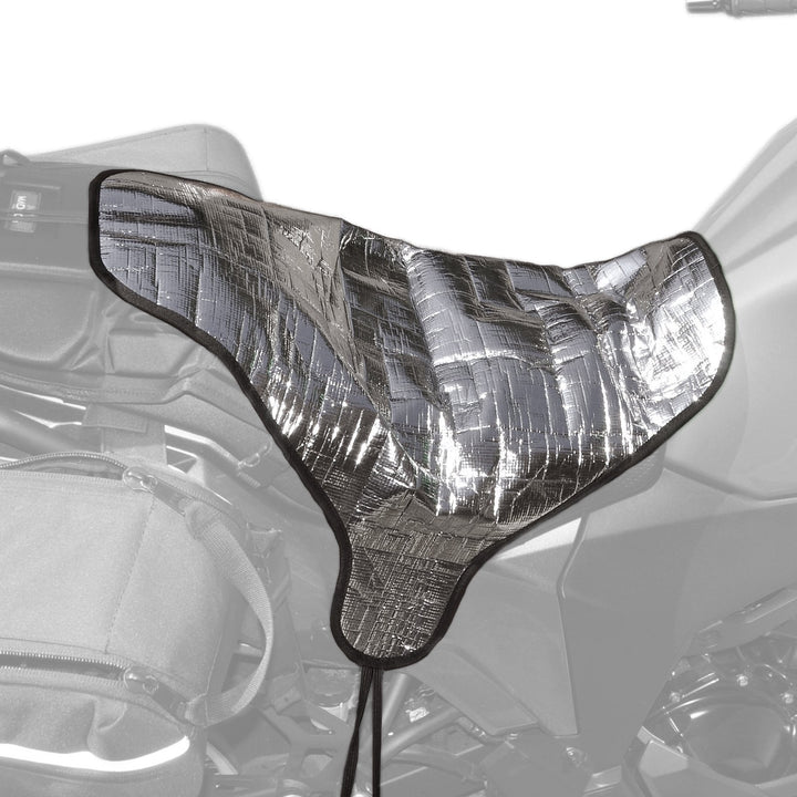 Metier Life front view of seat cover showing full reflective protection benefit