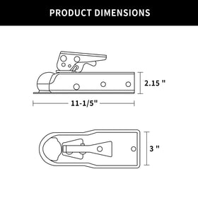 METOWARE close-up of latch and posi-lock spring for reliable engagement