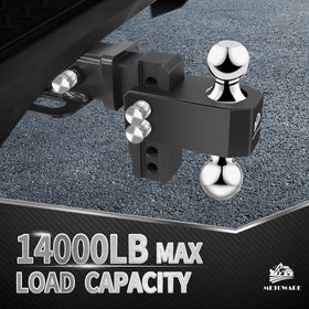 METOWARE closeup of dual balls showing versatile towing options