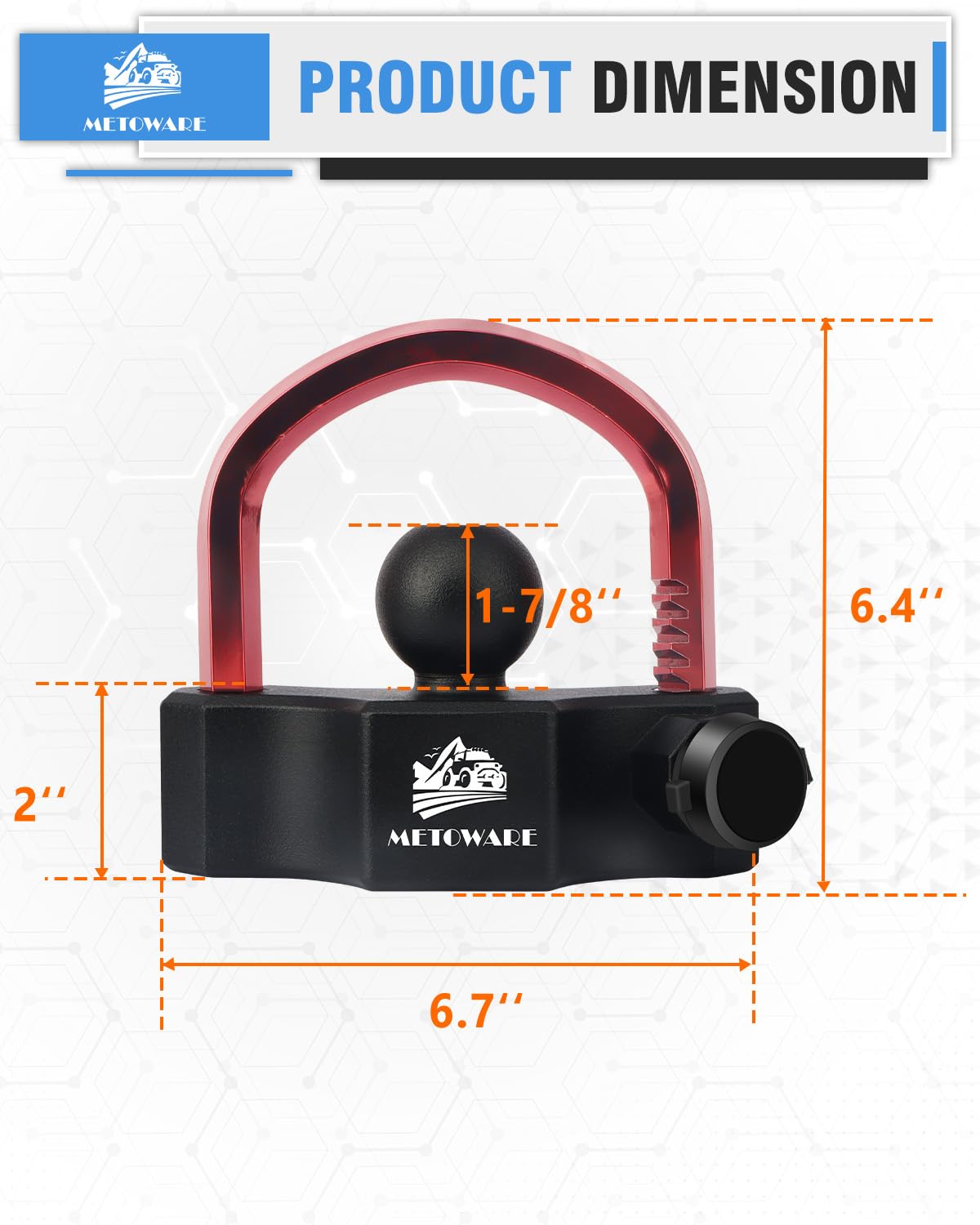 METOWARE closeup of tubular zinc-alloy core highlighting pick resistance