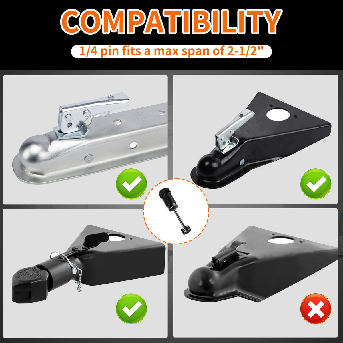 METOWARE coupler lock close-up showing pin detail and corrosion resistance
