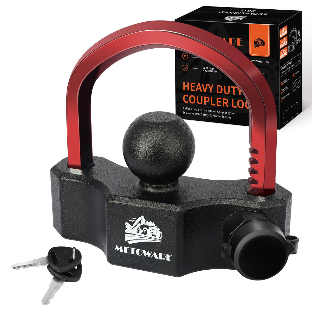 METOWARE front view of coupler lock showing full body and finish benefit