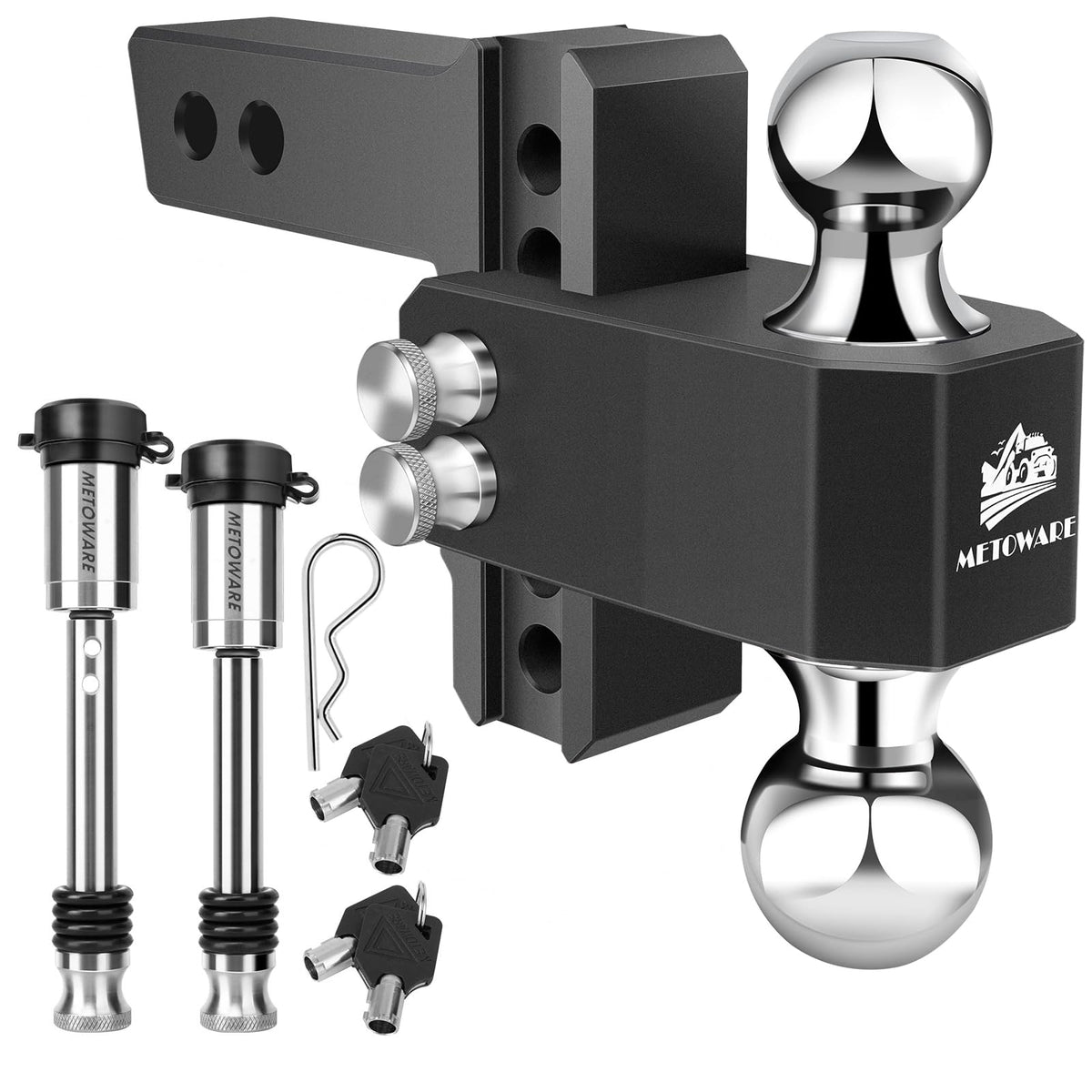 METOWARE front view assembled hitch showing stable build and versatility
