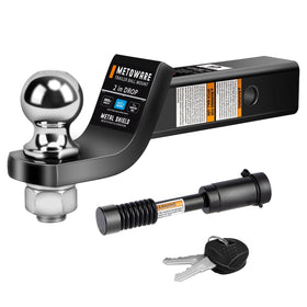 METOWARE front view of ball mount showing full assembly and ready-to-use benefit