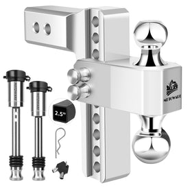 METOWARE front view of hitch showing receiver and shank, durable and versatile