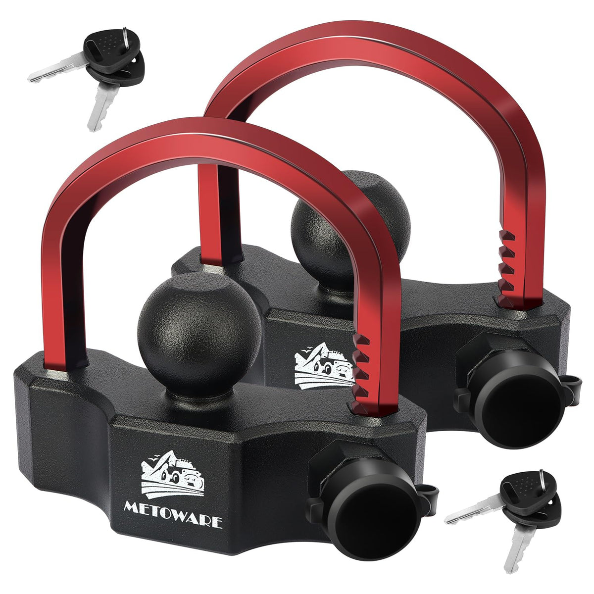 METOWARE front view on coupler showing secure fit and visual deterrent
