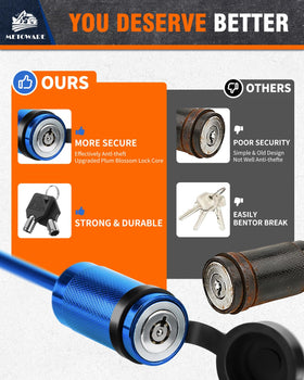 METOWARE lock installed on trailer coupler demonstrating secure towing