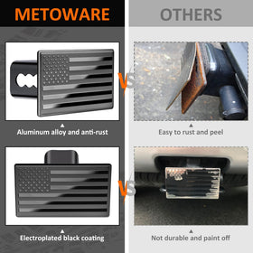 METOWARE keyed hitch lock and keys for theft prevention