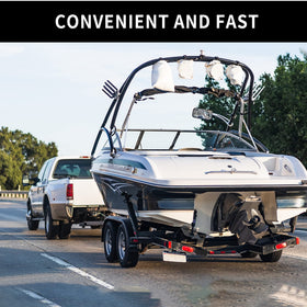 METOWARE lifestyle image of trailer attached showing practical towing setup