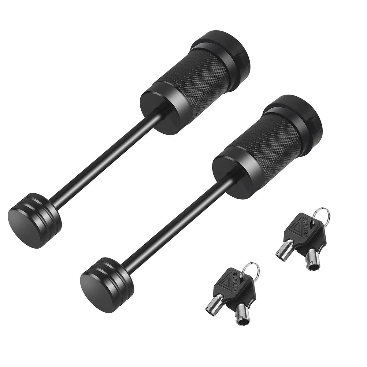 METOWARE front view of trailer coupler lock showing compact durable design and security