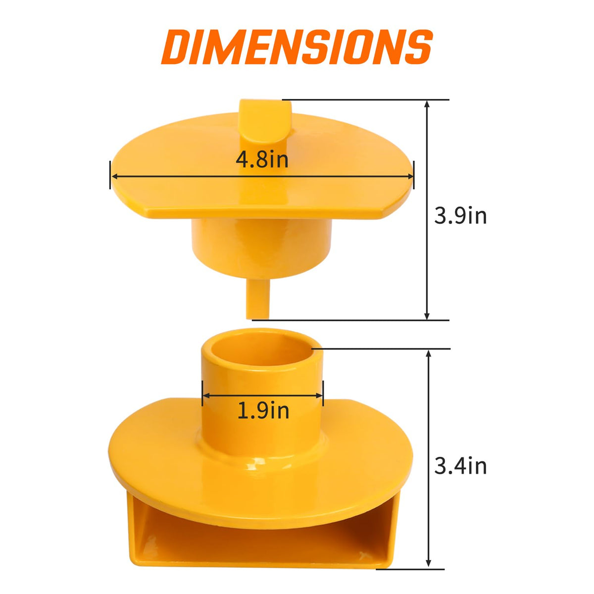 METOWARE close-up of yellow coating highlighting rust resistance benefit