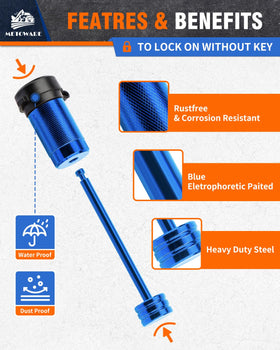 METOWARE rubber cap sealing keyway to block water and dirt