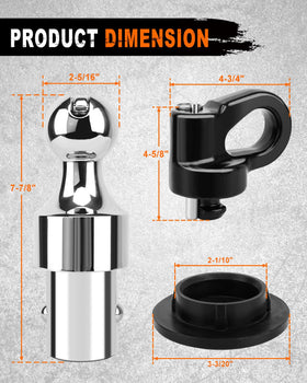 METOWARE powder-coated safety chain anchors close detail showing secure attachment benefit
