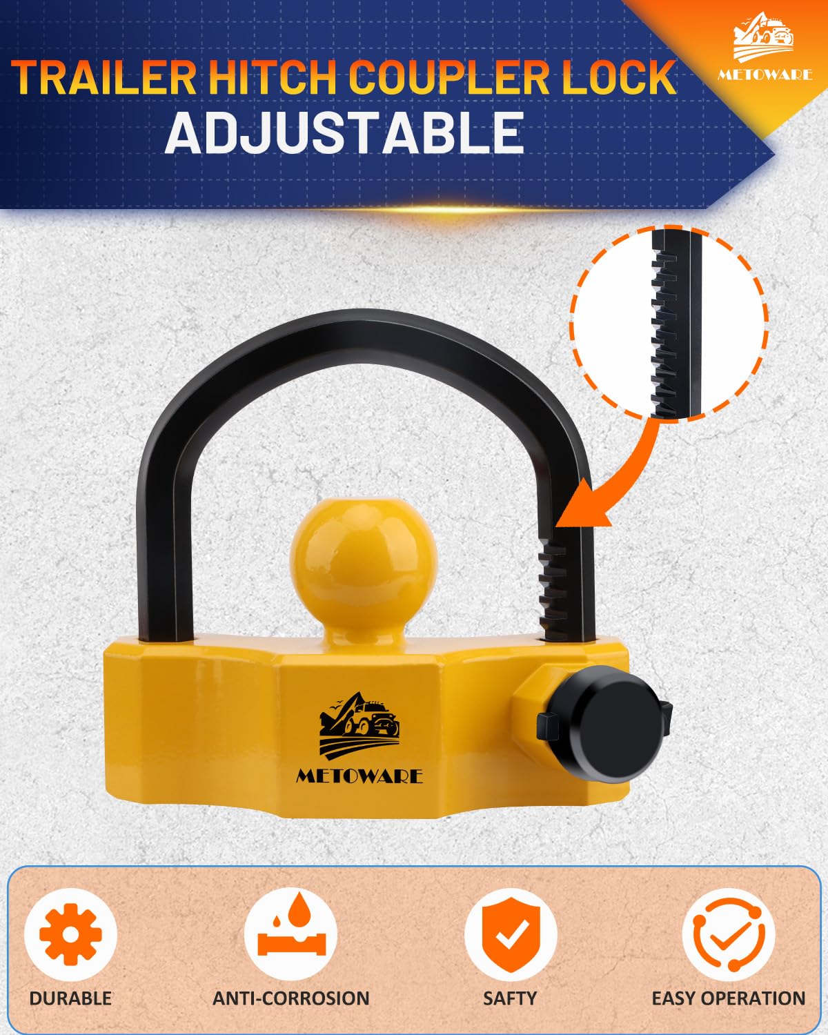 METOWARE next to ruler showing size and fit accuracy for common couplers