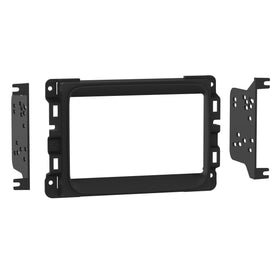 Metra 95-6518B front bezel showing matte black finish and precise fit
