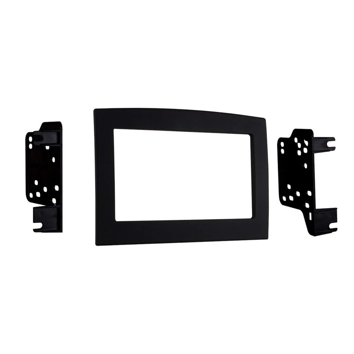 Metra front bezel black showing clean fit and factory look for Dodge Ram