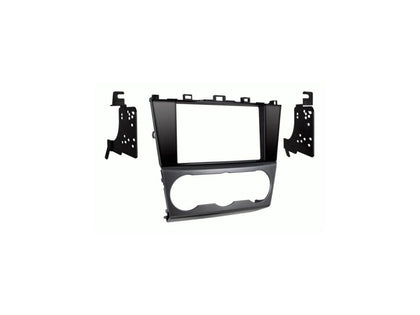 Metra 95-8907HG front panel installed in Subaru, clean OEM look and seamless integration