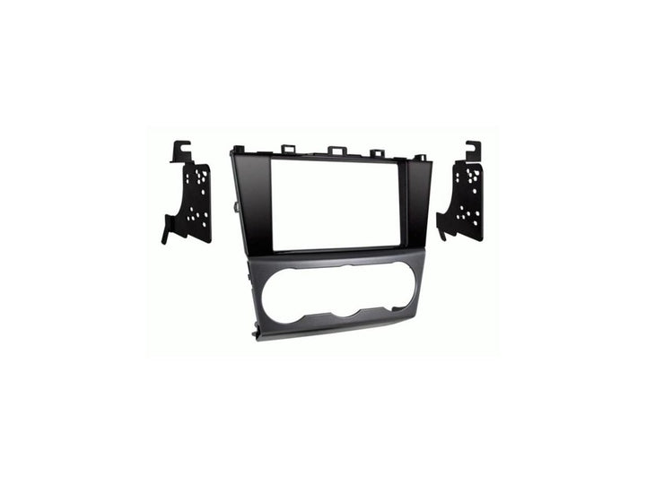Metra 95-8907HG front panel installed in Subaru, clean OEM look and seamless integration