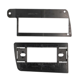 Metra conversion kit front installed in GM truck dash for seamless appearance