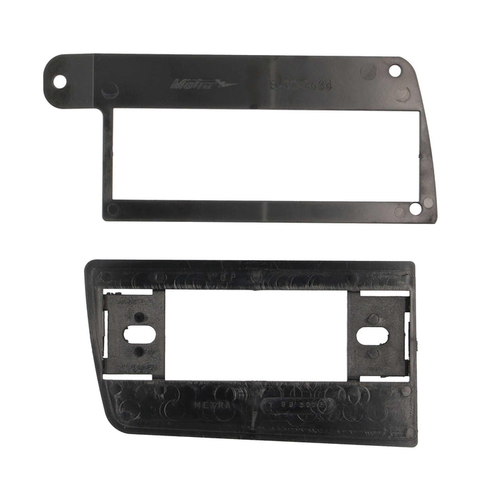 Metra conversion kit front installed in GM truck dash for seamless appearance