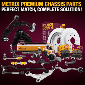 METRIX ball joint next to ruler showing dimensions for accurate replacement