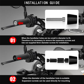 MFGZD bar end plug held in hand for scale showing compact size and easy install