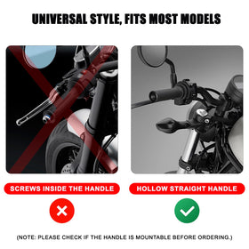 MFGZD side profile of bar end plug highlighting aerodynamic shape and impact protection