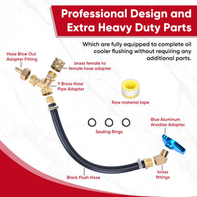 MGGPAXXT brass T hose adapter close-up, durable fit to prevent leaks during flush