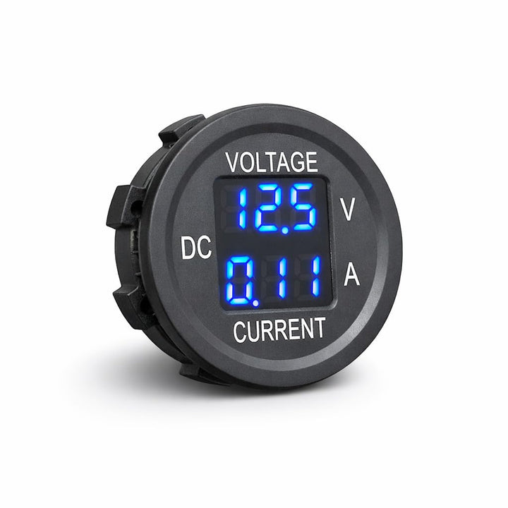 MGI SpeedWare front panel blue display shows clear voltage and current
