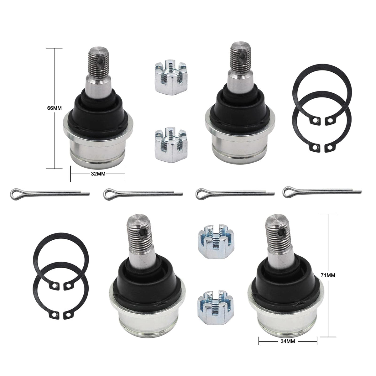 MGWILL upper ball joint close-up highlighting durable construction and fit