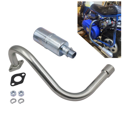 MGWILL front view of exhaust showing complete muffler for correct fit
