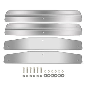 MGWILL front view of mud flap weights showing durable stainless finish and size benefit