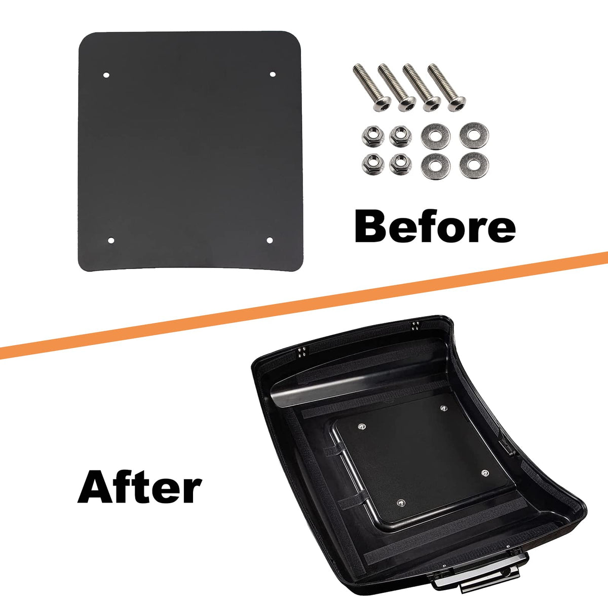MGWILL hardware kit with bolts washers nuts for complete easy installation