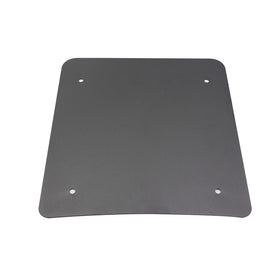 MGWILL plate beside ruler showing dimensions and proper fitment scale
