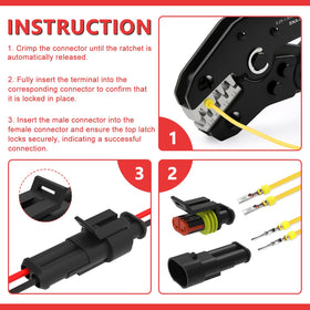 MGYOO assembled connector in hand showing secure latch and reliable connection benefit