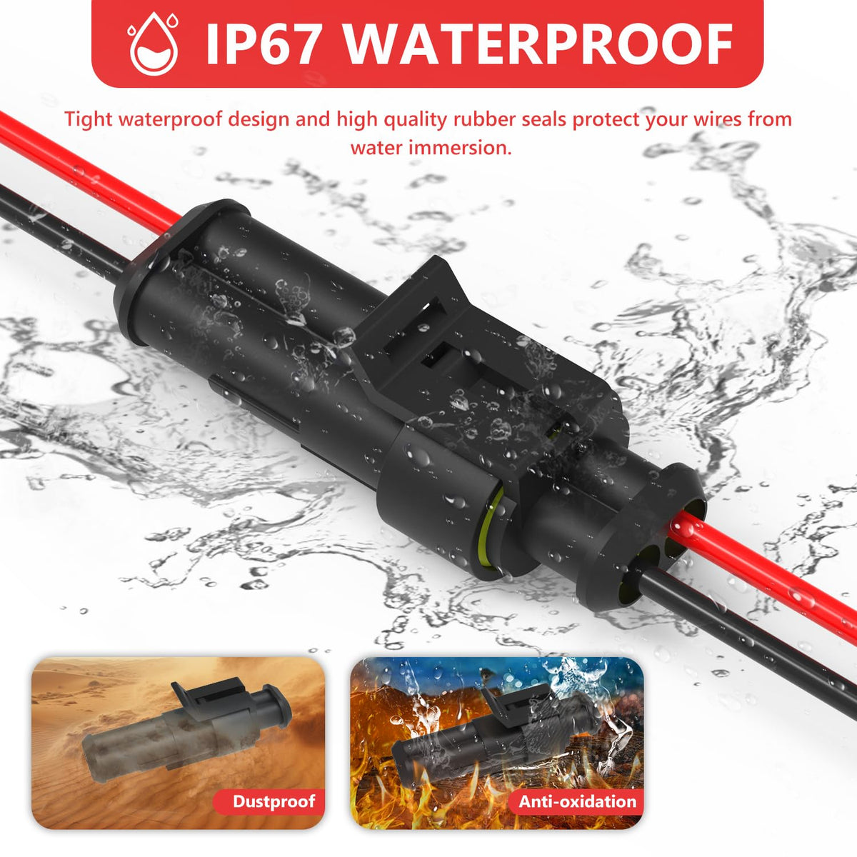 MGYOO housings array with multiple 1–6 pin waterproof housings for versatile builds