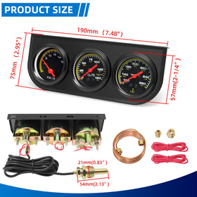MH oil pressure sensor detail included for accurate engine monitoring