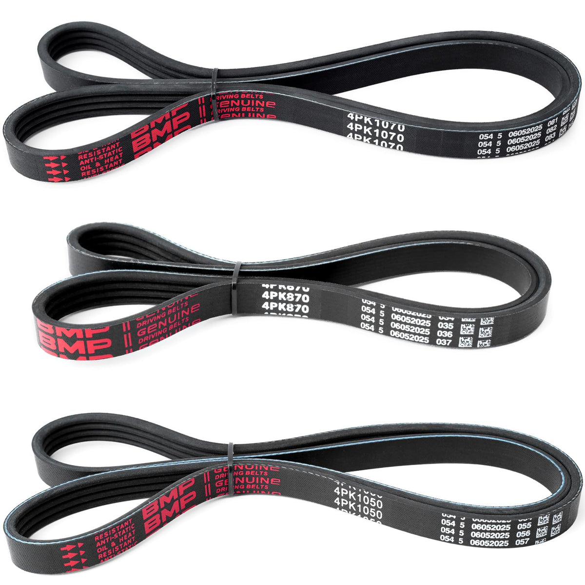 Mhrxusd front packaging for Tacoma belt kit showing complete set and benefits