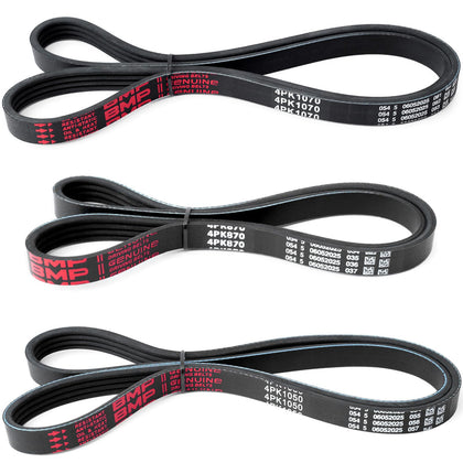 Mhrxusd front packaging for Tacoma belt kit showing complete set and benefits