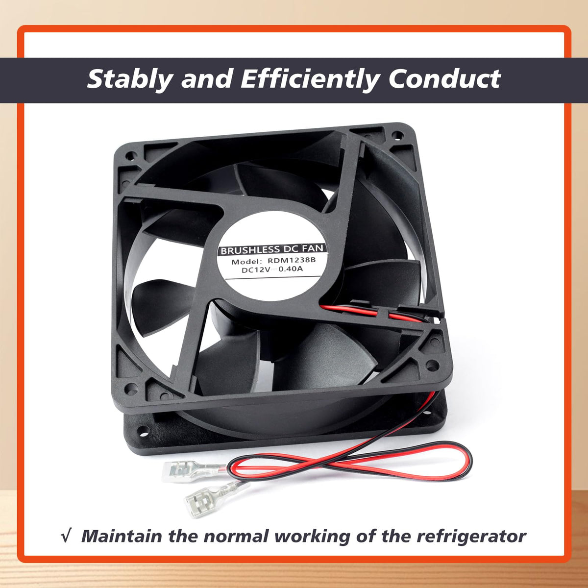 Mhrxusd fan installed in RV refrigerator showing restored airflow benefit