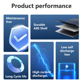 Miady battery ABS case detail highlighting rugged shock resistance