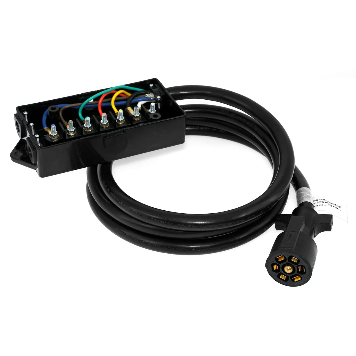 Miady mounted junction box on trailer showing secure installation benefit
