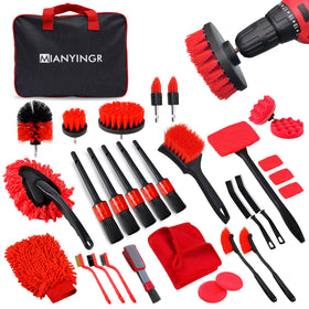 MIANYINGR front view of red kit in handbag, shows organized tools and portability benefit